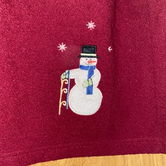 Vintage Christopher and Banks, winter  Sherpa fleece jacket 90’s Y2K Christmas - Picture 3 of 5